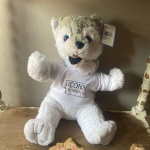 UConn Huskies Plush 13” 2014 Mascot University of Connecticut Basketball Tags!!!